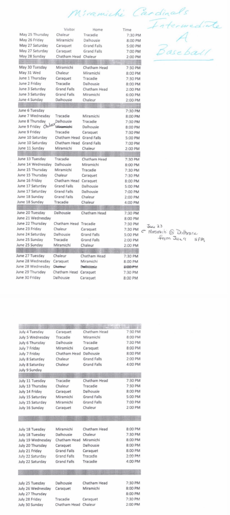 Cardinals Intermediate A Baseball Schedule (806x1800)
