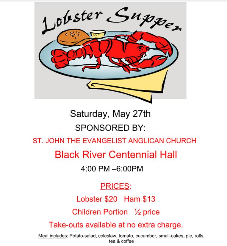 Lobster Supper May 27th