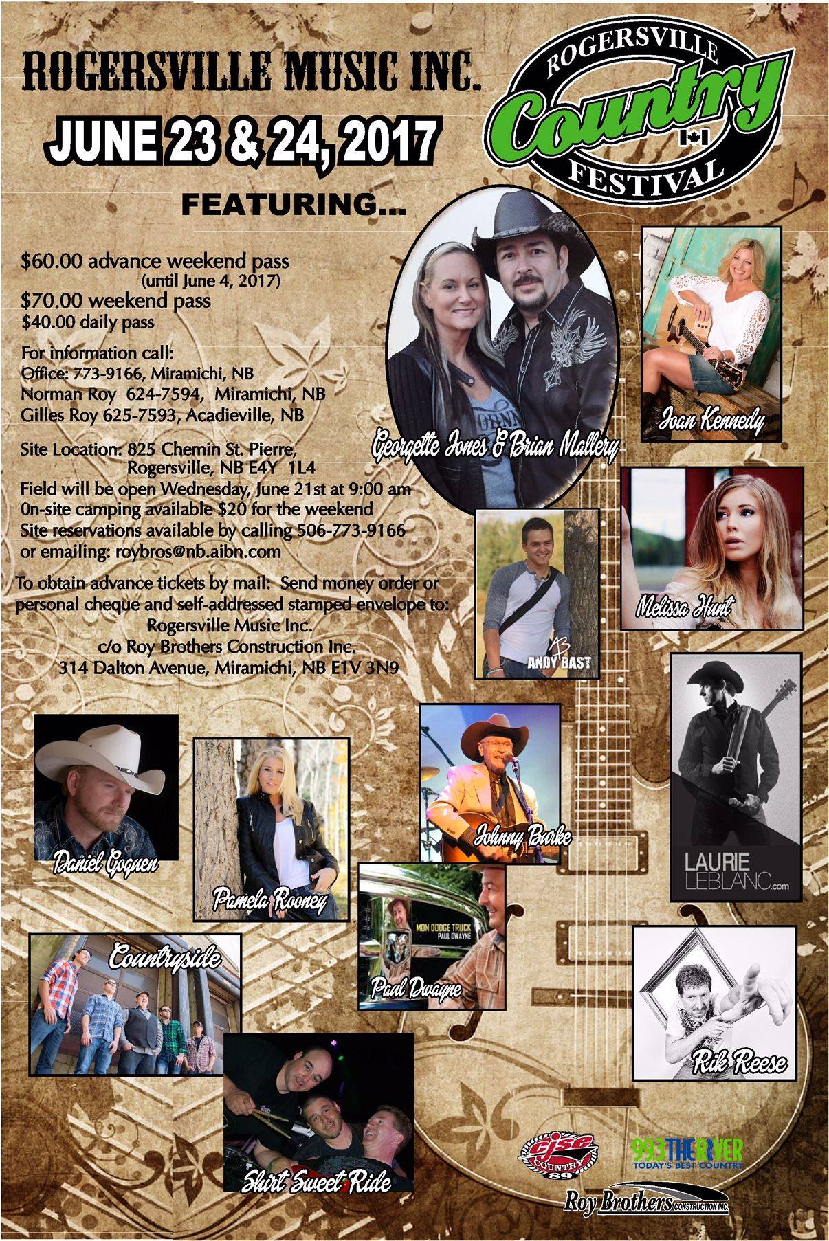 Rogersville Country Festival 2017 Poster